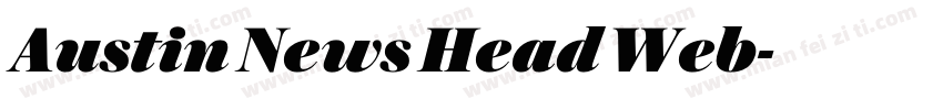 Austin News Head Web字体转换